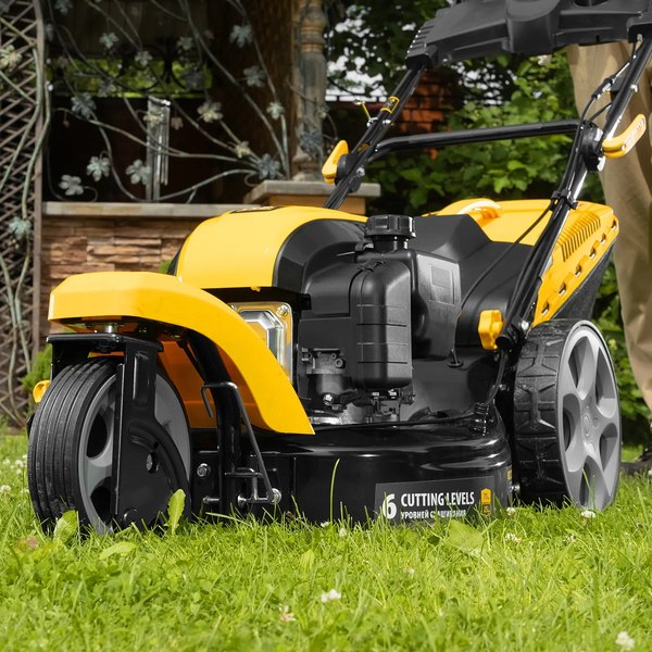 Газонокосилка бензиновая Denzel GLT-460SP-T Trike / 58810- фото3