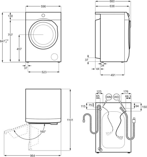 Стирально-сушильная машина Electrolux EW8W261BG- фото3