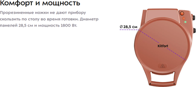 Пицца-мейкер Kitfort КТ-4636- фото7