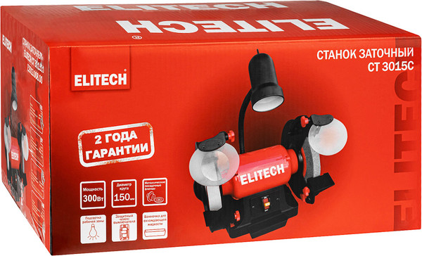 Точильный станок Elitech СТ 3015С / 205225- фото8