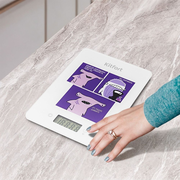 Кухонные весы Kitfort КТ-857-5- фото2, картинка2 Кухонные весы Kitfort КТ-857-5- фото2