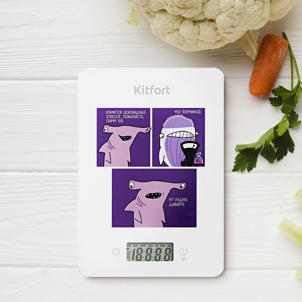 Кухонные весы Kitfort КТ-857-5- фото4, картинка4 Кухонные весы Kitfort КТ-857-5- фото4