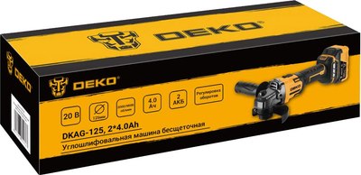 Угловая шлифовальная машина Deko DKAG-125 / 083-1064- фото4