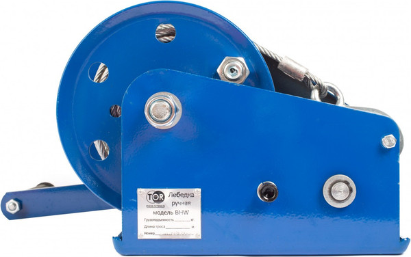 Лебедка ручная TOR ЛБ-3000 (BHW) г/п 1.35т длина троса 20м / 1000389 - фото, картинка Лебедка ручная TOR ЛБ-3000 (BHW) г/п 1.35т длина троса 20м / 1000389
