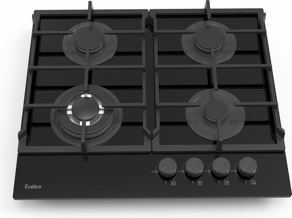 Газовая варочная панель Evelux HEG 675 BG- фото2