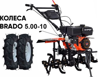 Миникультиватор Skiper SP-860S + колеса Brado 5.00-10- фото2