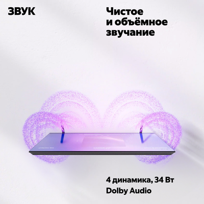 Телевизор Яндекс ТВ Станция с Алисой на YandexGPT 65