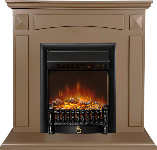 Каминокомплект Смолком Viking STD-ASP + Fobos-S Lux BL LT Mocha Mousse 17-1230- фото