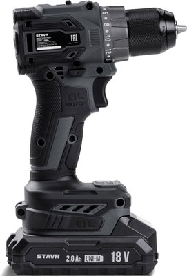 Аккумуляторная дрель-шуруповерт Ставр 18V UNI-M SDD 18BLHD- фото4