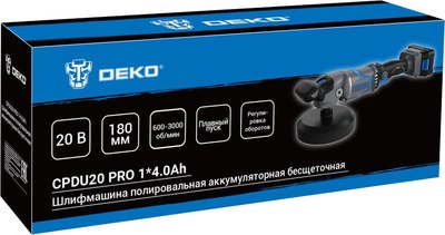 Полировальная машина Deko CPDU20 Pro / 083-1033- фото6