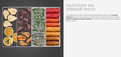 Сушильный шкаф для овощей и фруктов Redmond FD1105- фото10