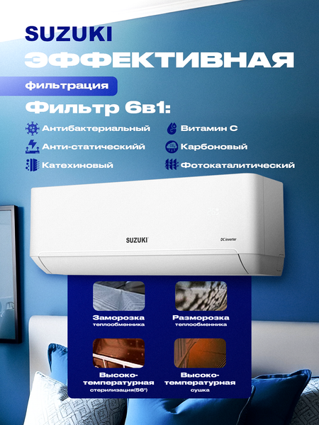 Сплит-система SUZUKI SUSH-C122DC- фото6