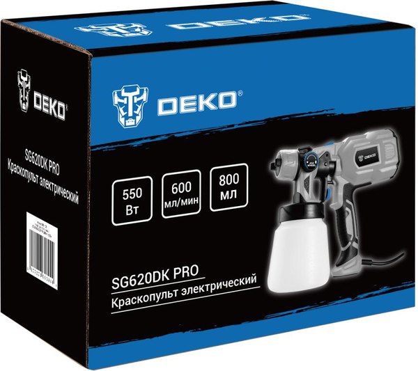 Краскопульт электрический Deko SG620DK Pro / 083-1132 - фото5