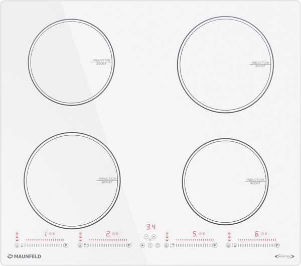 Индукционная варочная панель Maunfeld CVI594SWH Inverter- фото