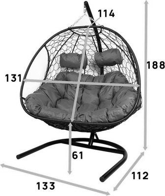 Кресло подвесное M-Group Добрыня / 11460505- фото3