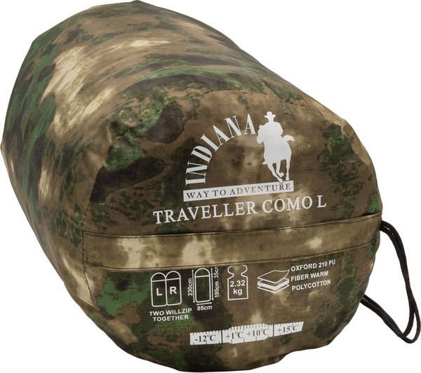 Спальный мешок INDI Traveller camo R-zip от -12°С- фото2
