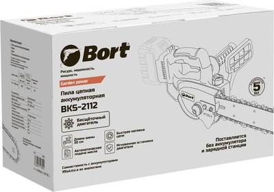 Пила цепная аккумуляторная Bort BKS-2112 (93418422)- фото10