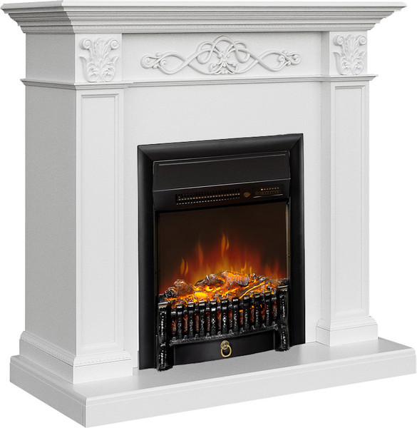 Каминокомплект Смолком Verona STD-ASP Fobos-S LUX BL LT (бьянко белый)- фото2