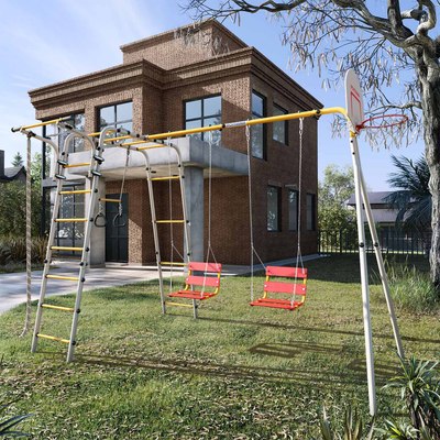 Игровой комплекс Romana Акробат-2-PRO / 103.19.05+1.Д-26.02+1.Д-26.02 Т.23.01 - фото2