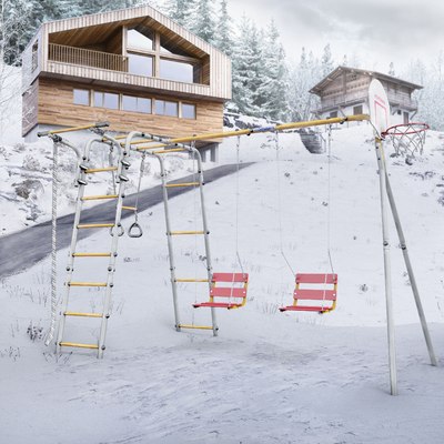 Игровой комплекс Romana Акробат-2-PRO / 103.19.05+1.Д-26.02+1.Д-26.02 Т.23.01 - фото3