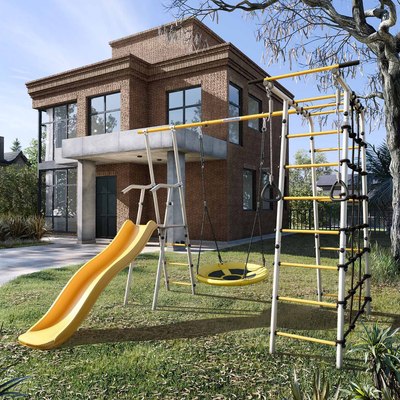 Игровой комплекс Romana Богатырь / 103.07.06 + качели 1.Д-26.04 Т.24.00 - фото2