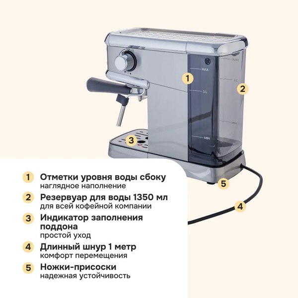 Кофеварка эспрессо Multinel Krema- фото10
