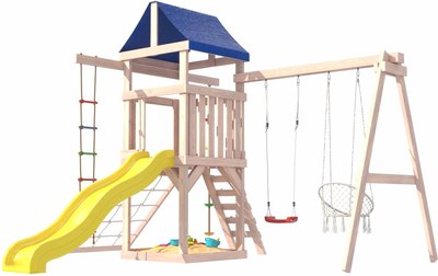 Игровой комплекс National Tree Company Fun Land для улицы и дачи с мини сеткой / ДНПМ-1- фото