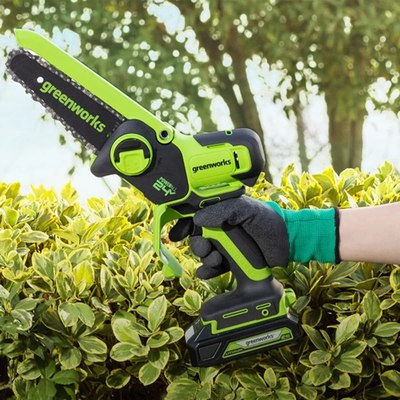 Пила цепная аккумуляторная Greenworks GD24CSMNX / 2008707UB- фото3