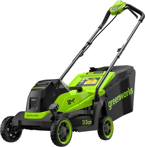 Газонокосилка аккумуляторная Greenworks GD24LM331 / 2520607UB- фото