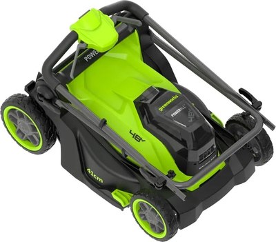 Газонокосилка аккумуляторная Greenworks GD24X2LM411 / 2520907- фото6