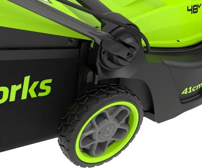 Газонокосилка аккумуляторная Greenworks GD24X2LM411 / 2520907- фото7