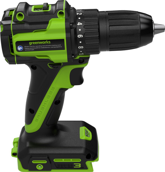 Аккумуляторная дрель-шуруповерт Greenworks DD345 бесщеточная 24V / 3708307- фото8, картинка8 Аккумуляторная дрель-шуруповерт Greenworks DD345 бесщеточная 24V / 3708307- фото8