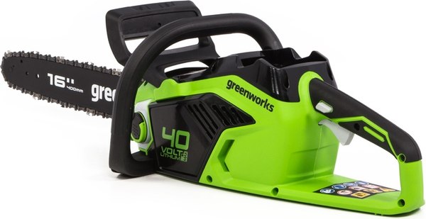 Пила цепная аккумуляторная Greenworks GD40CS18 / 2005807UH- фото2