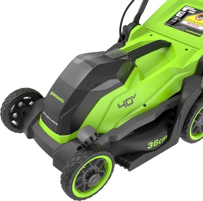 Газонокосилка аккумуляторная Greenworks GD40LM361 / 2520807- фото6