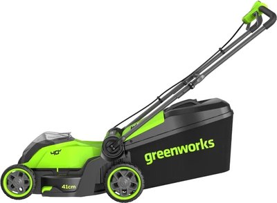 Газонокосилка аккумуляторная Greenworks GD40LM411 / 2521007UB- фото2