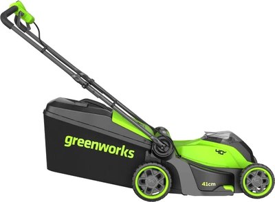 Газонокосилка аккумуляторная Greenworks GD40LM411 / 2521007UB- фото4
