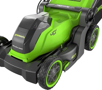 Газонокосилка аккумуляторная Greenworks GD40LM411 / 2521007UB- фото7