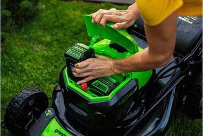 Газонокосилка аккумуляторная Greenworks GD40LM46SP / 2506807UH- фото4