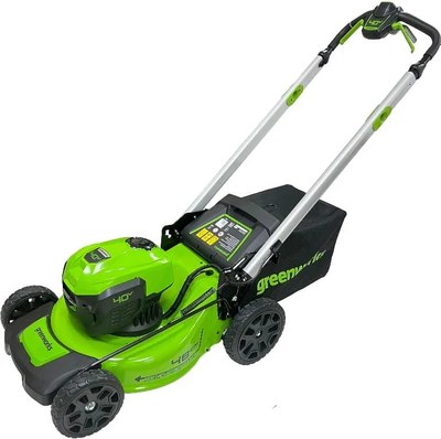 Газонокосилка аккумуляторная Greenworks GD40LM48SP / 2517407UH- фото