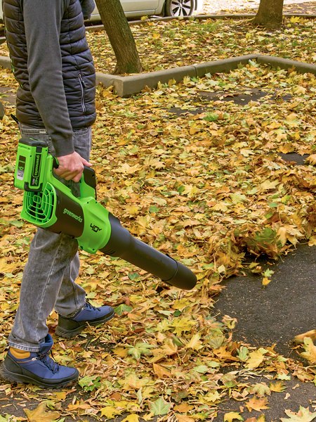 Воздуходувка аккумуляторная Greenworks GD40BG3 / 2408207UB- фото6