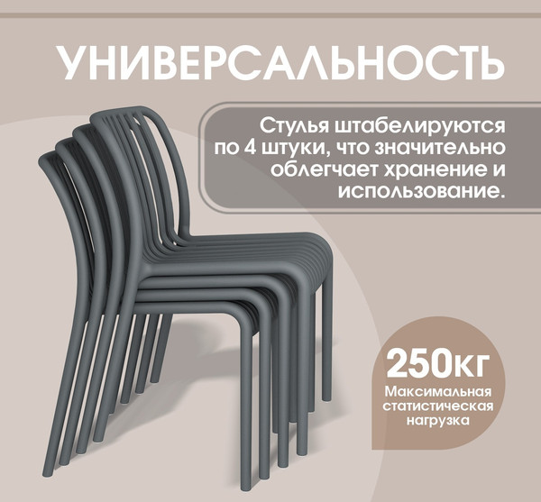 Стул пластиковый Sheffilton SHT-S173 / 288170- фото3