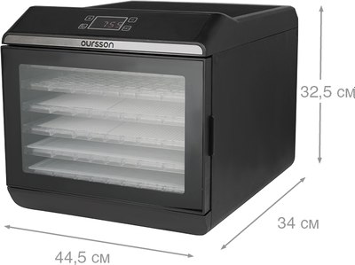 Сушилка для овощей и фруктов Oursson DR60102D/BL- фото10