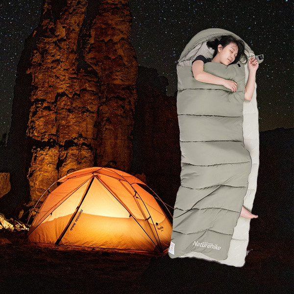 Спальный мешок Naturehike Envelope M300 / NH20MSD02-GRM300- фото9