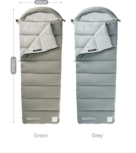 Спальный мешок Naturehike Envelope M400 / NH20MSD02-GRM400- фото4