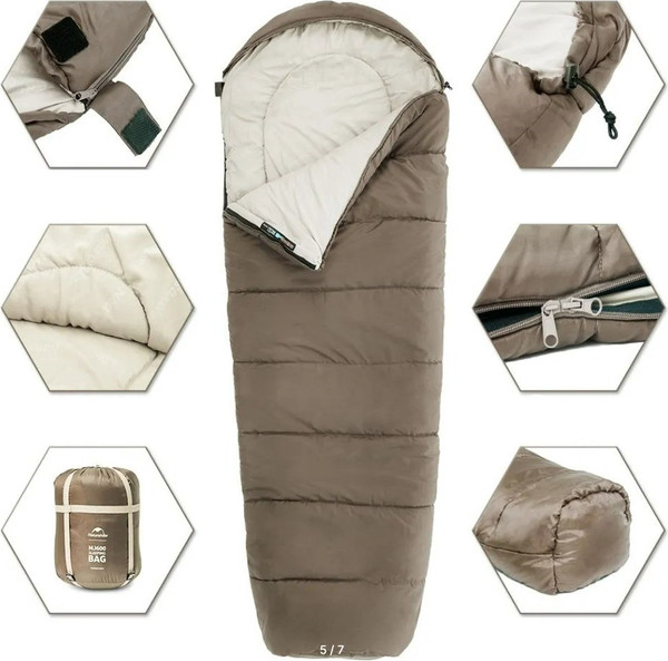 Спальный мешок Naturehike Mummy MJ600 / CNK2300SD014-DBR- фото3