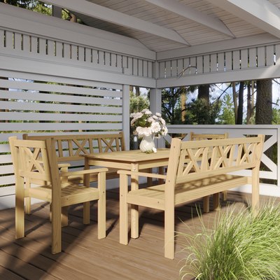 Скамья садовая Sundays Ф-183.03 1590x900x640 - фото9