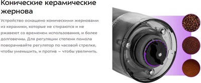 Кофемолка Kitfort КТ-7484- фото9