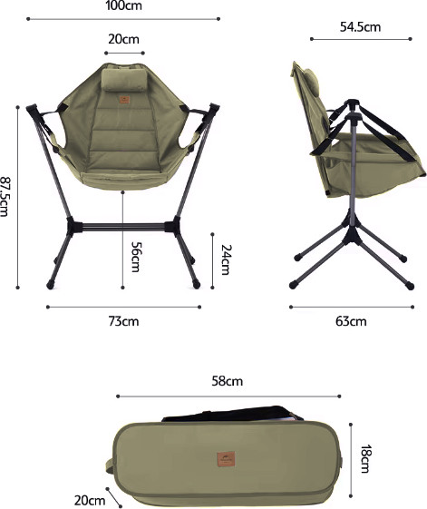 Кресло складное Naturehike NH21JJ004-OL- фото3