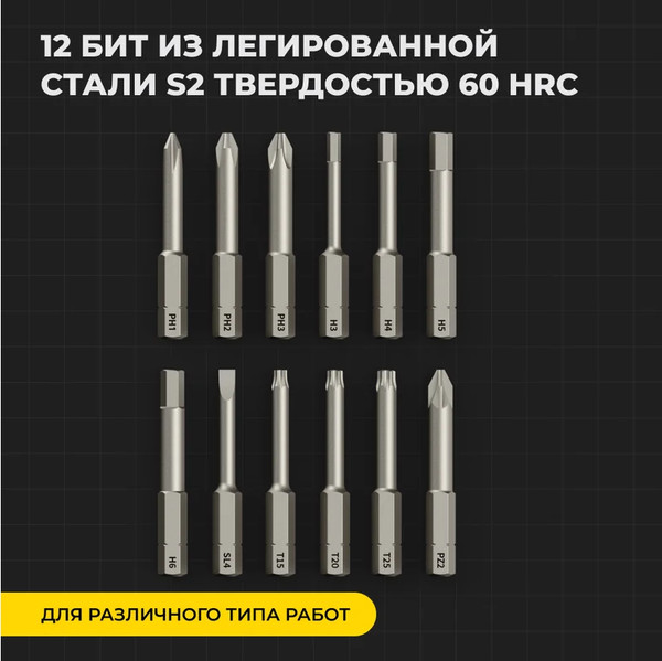 Электроотвертка HOTO Straight Handle Electric Screwdriver QWLSD001 / HTE0001GL- фото5, картинка5 Электроотвертка HOTO Straight Handle Electric Screwdriver QWLSD001 / HTE0001GL- фото5