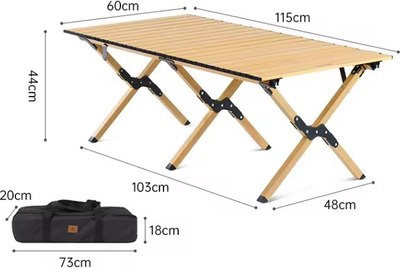 Стол складной Naturehike 115х60х44см / CNK2300JU010-LW- фото3
